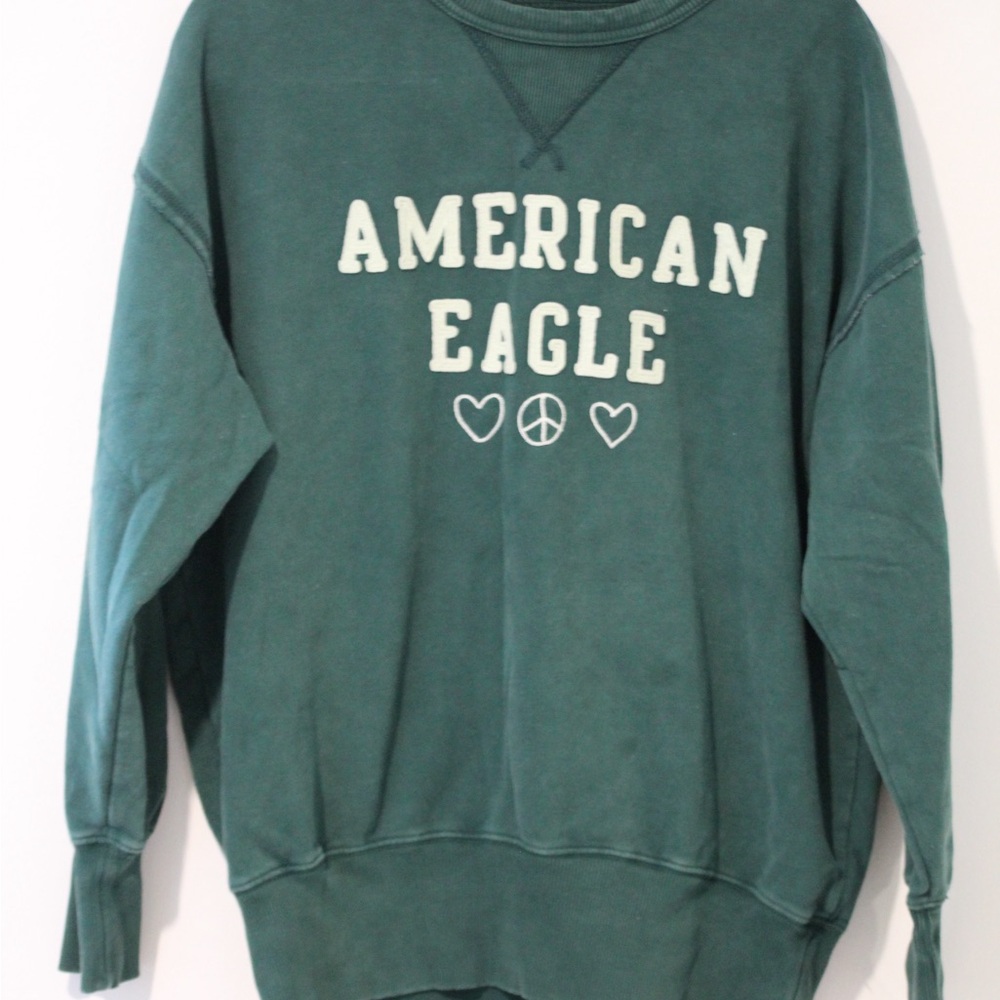 American Eagle Outfitters Green Sweatshirt